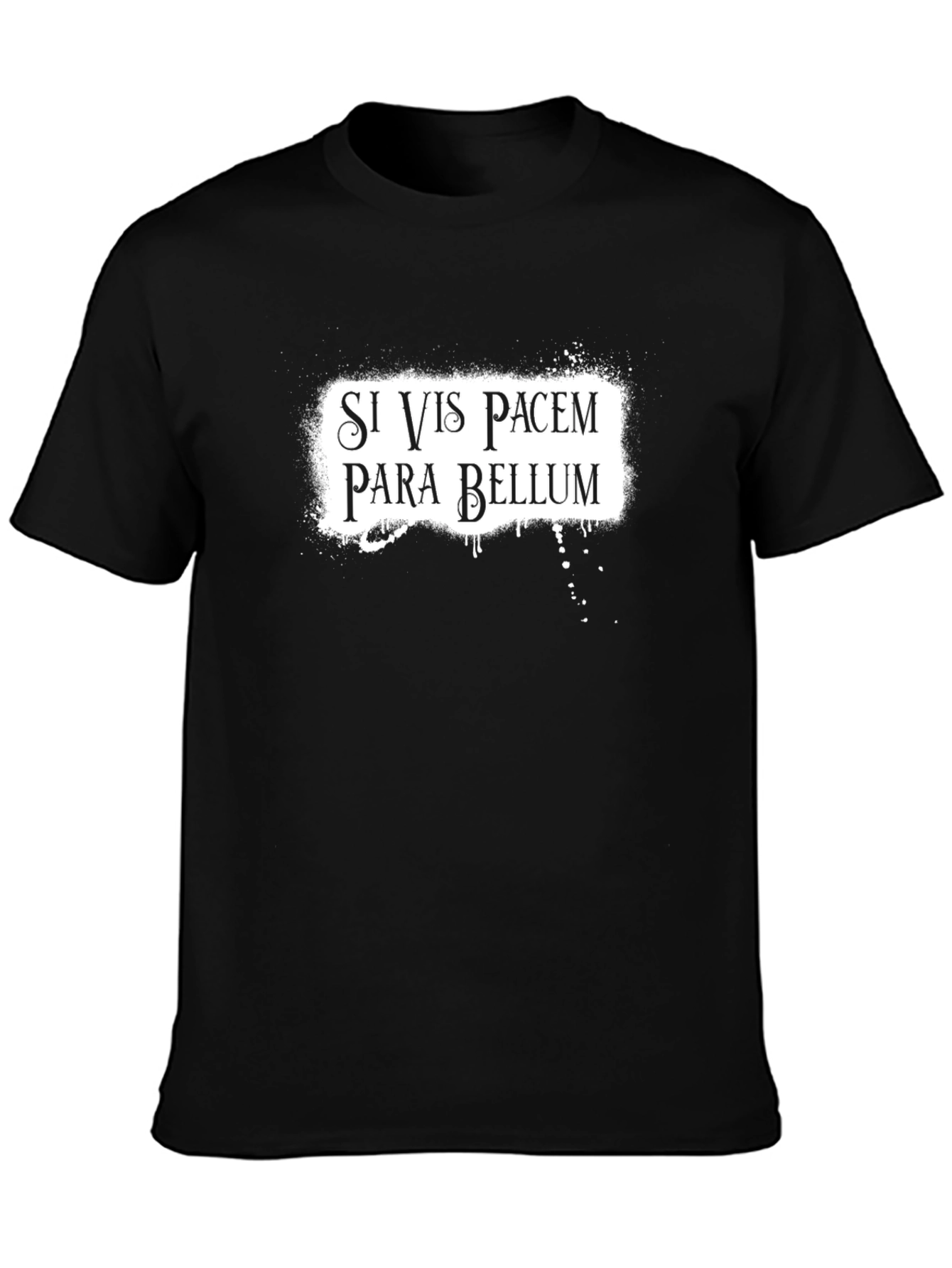 Si Vis Pacem Para Bellum Black T-Shirt