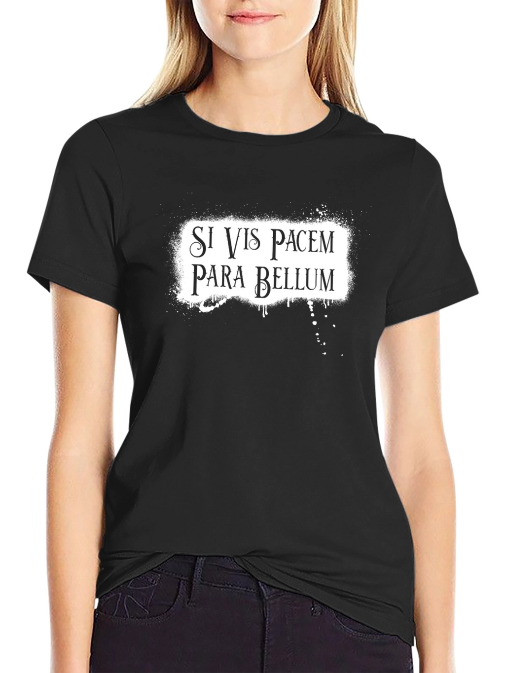 Si Vis Pacem Para Bellum Black T-Shirt