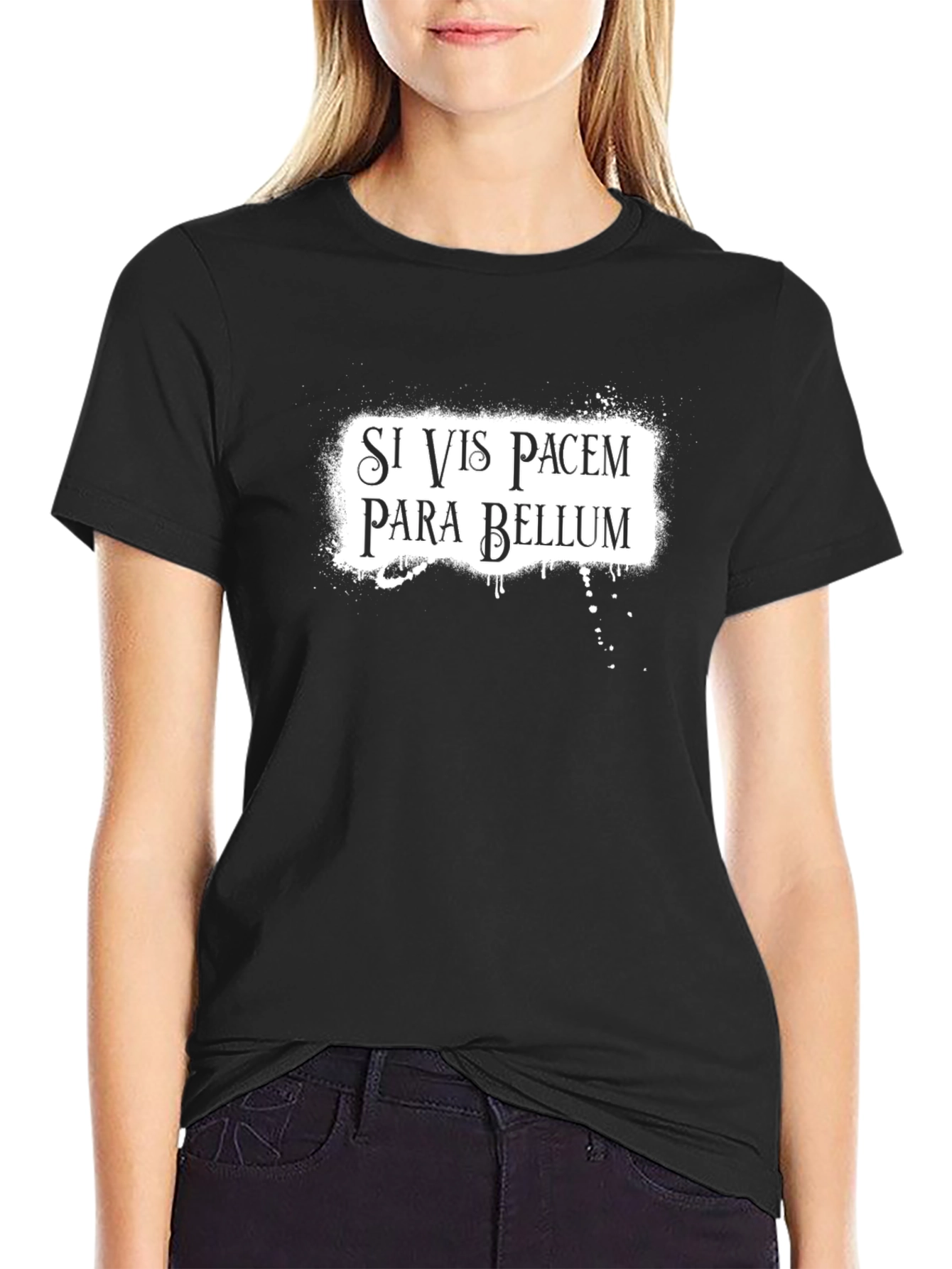 Si Vis Pacem Para Bellum Black T-Shirt