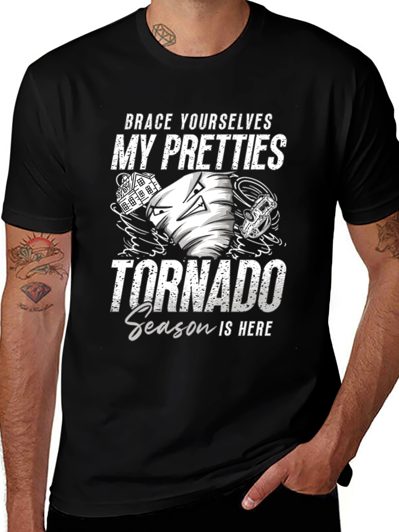 Brace Yourselves Tornado Season Novelty T-Shirt