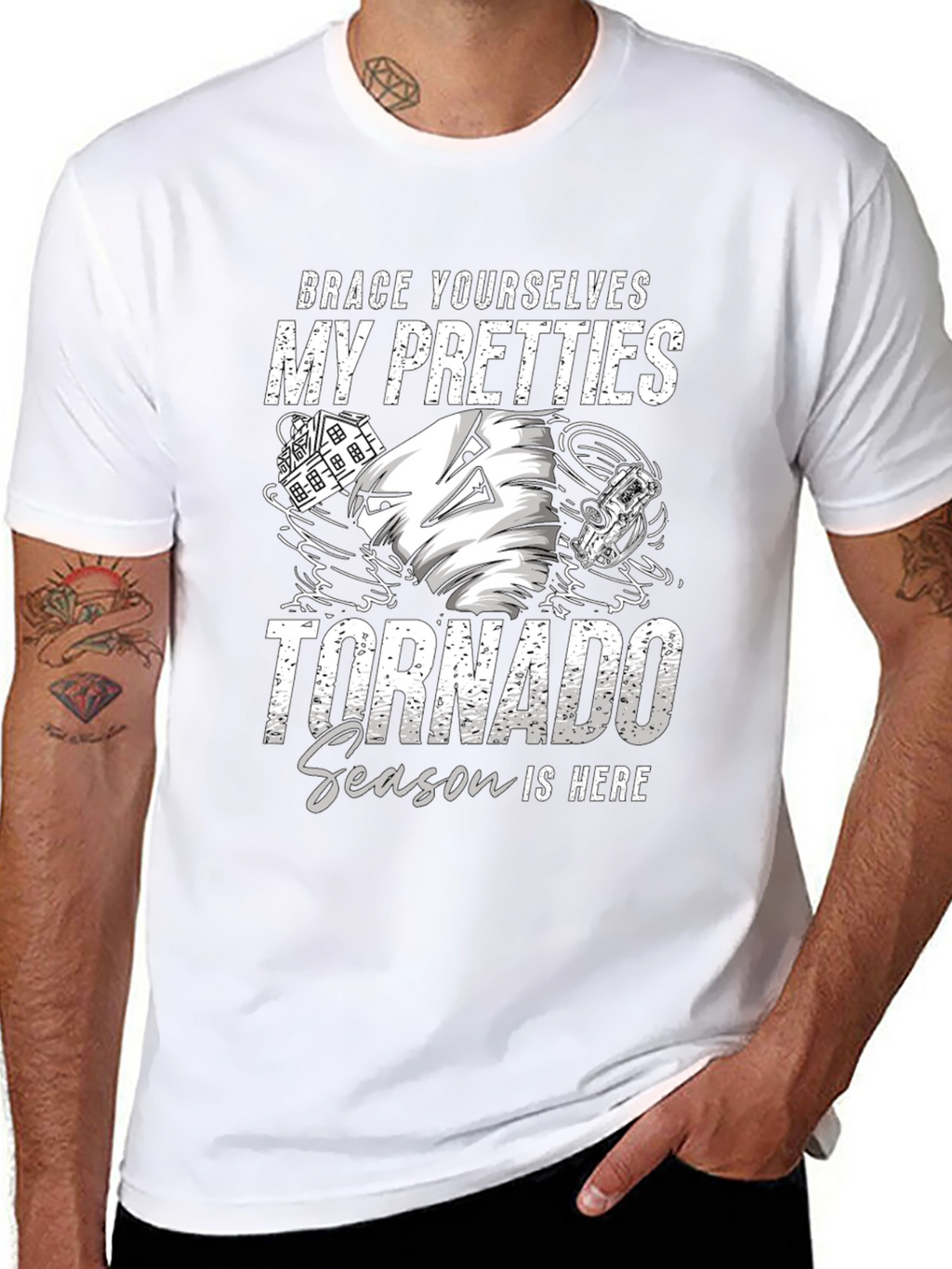 Brace Yourselves Tornado Season Novelty T-Shirt