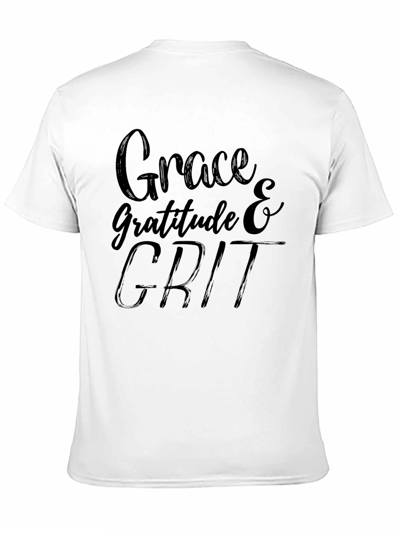 Grace Gratitude Grit Black T-Shirt