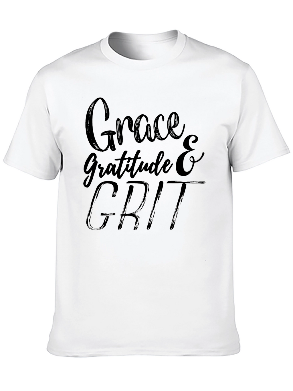 Grace Gratitude Grit Black T-Shirt