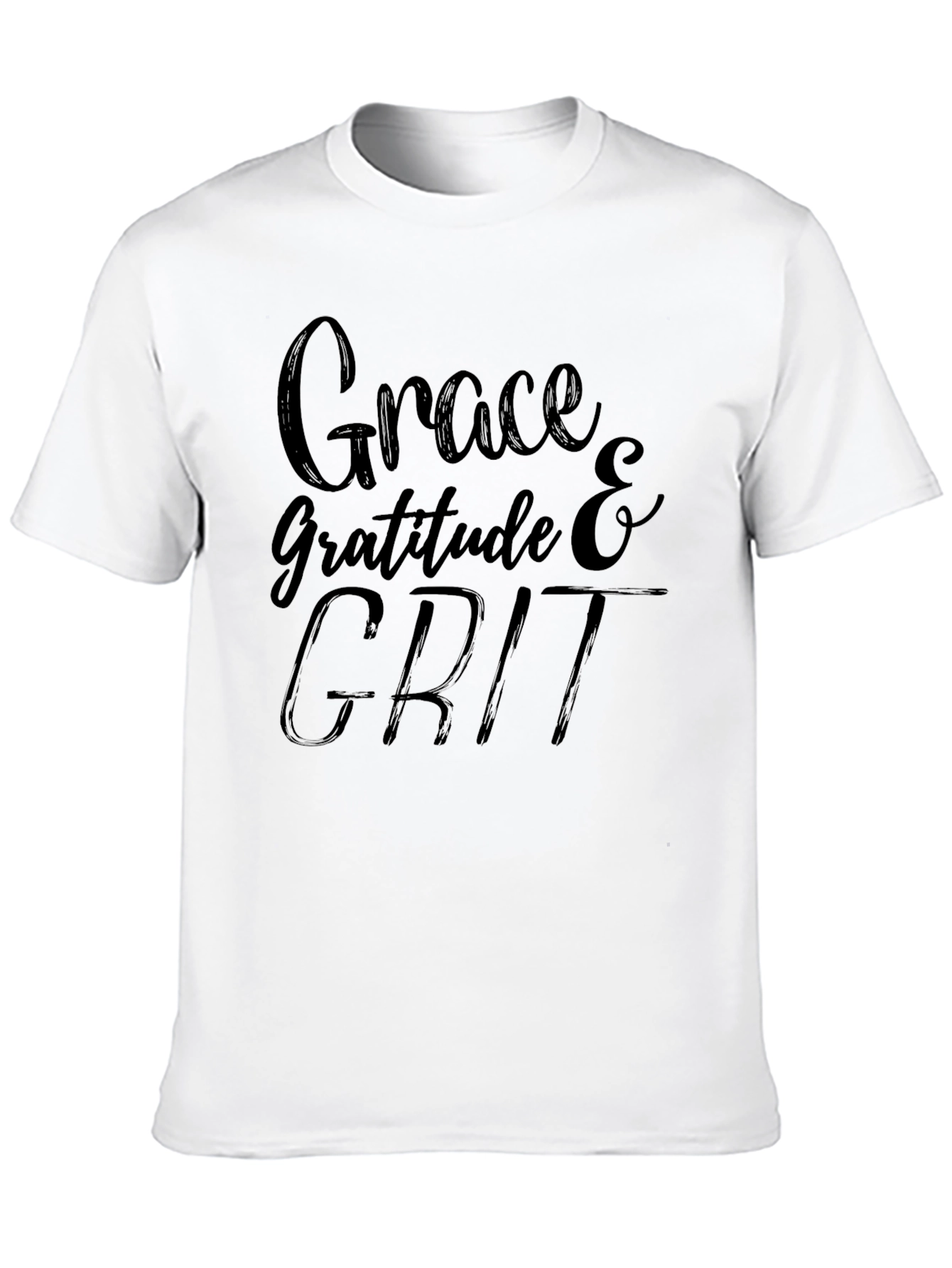 Grace Gratitude Grit Black T-Shirt