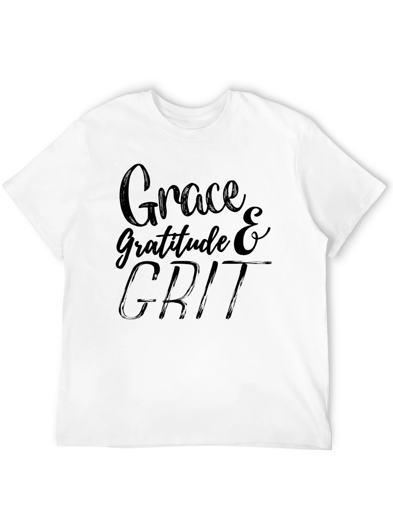 Grace Gratitude Grit Black T-Shirt