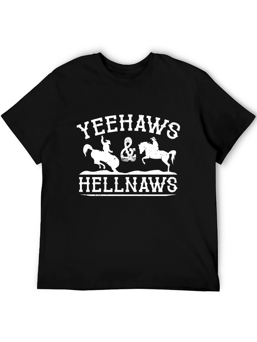 Yeehaws Hellnaws Graphic Tee - Black Cotton T-Shirt