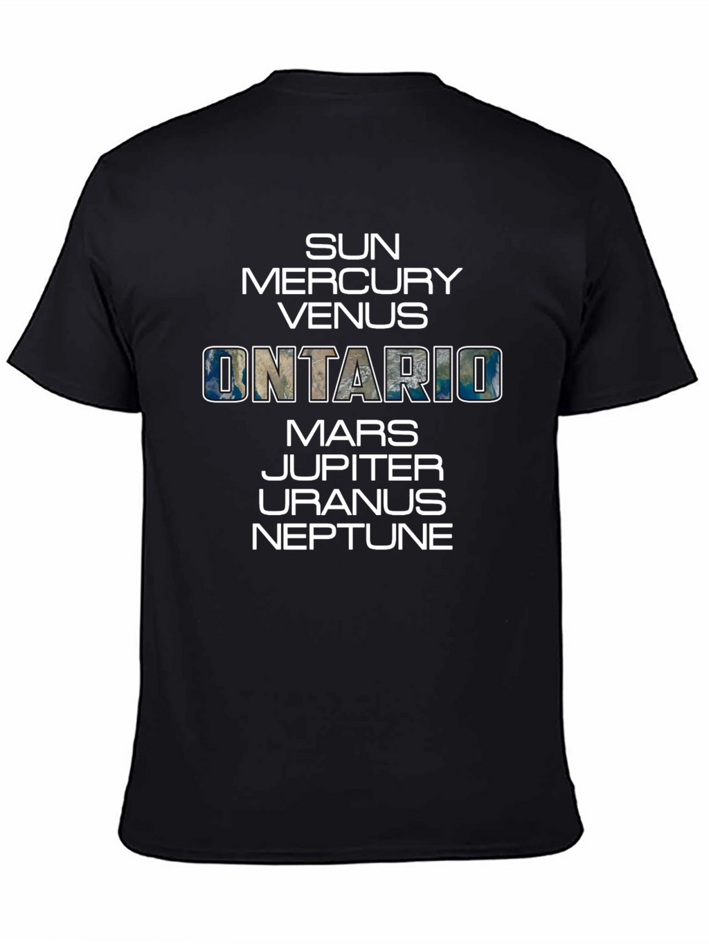 Ontario T-Shirt Planetary Theme