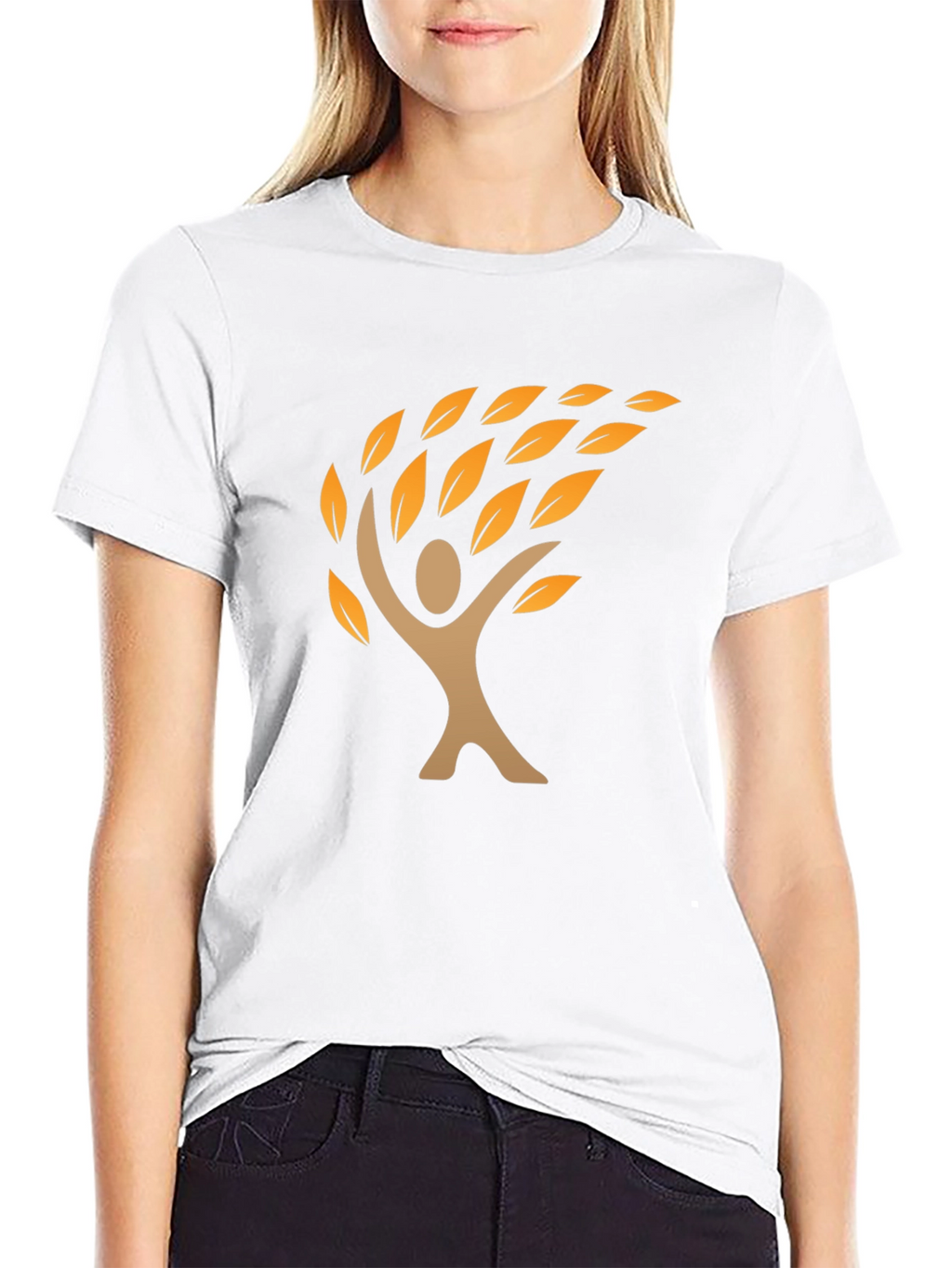 Nature Tree Graphic Mens Black T-Shirt
