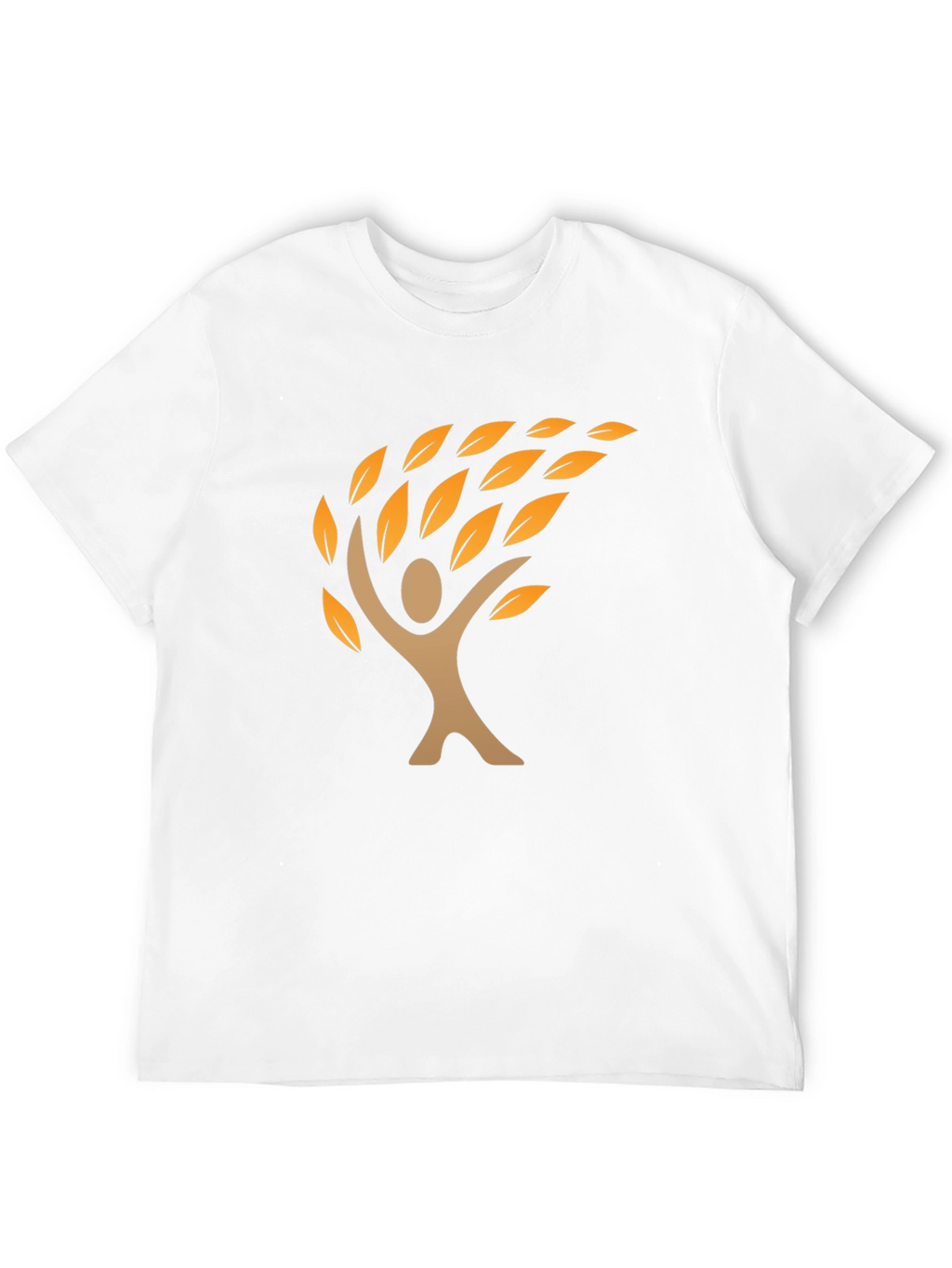 Nature Tree Graphic Mens Black T-Shirt