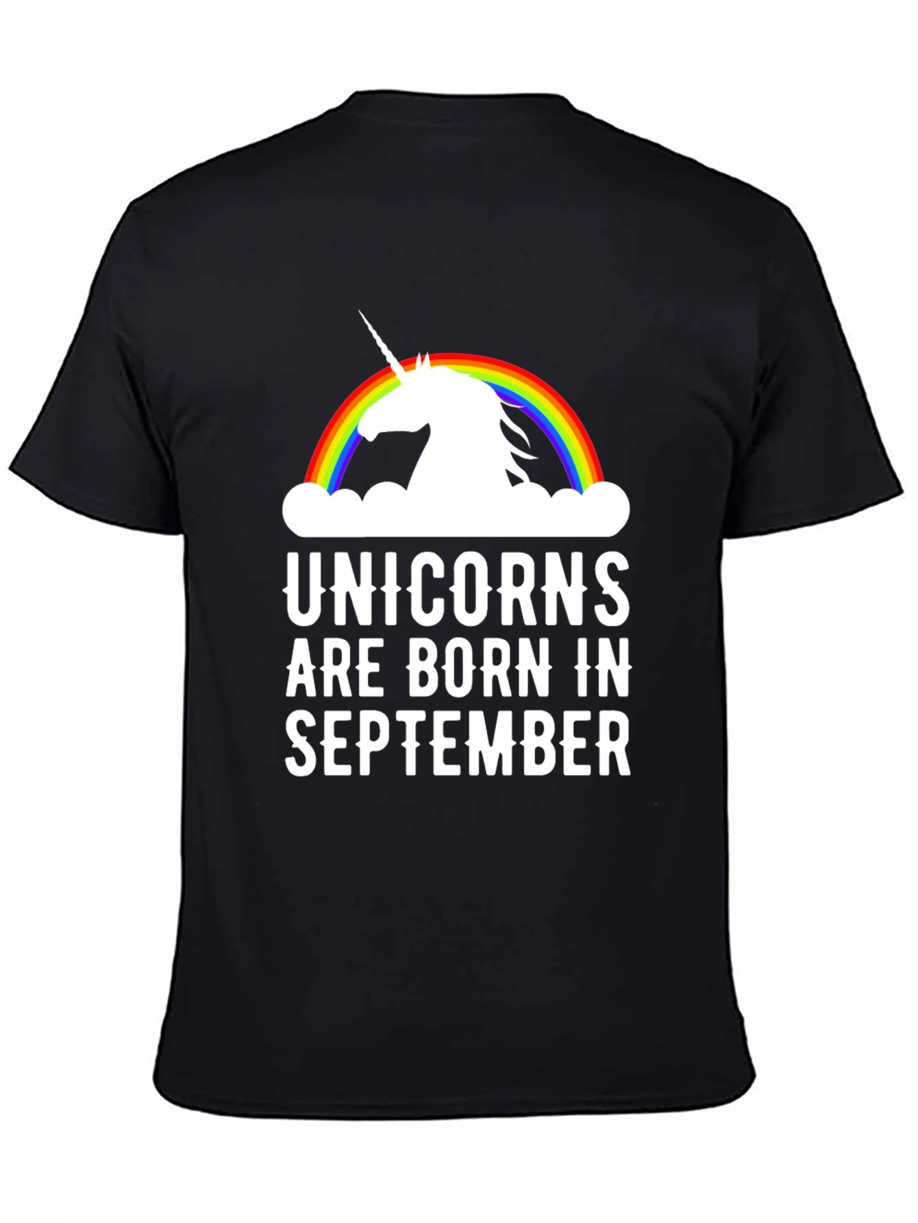 Unicorns Are Born In September Graphic T-Shirt