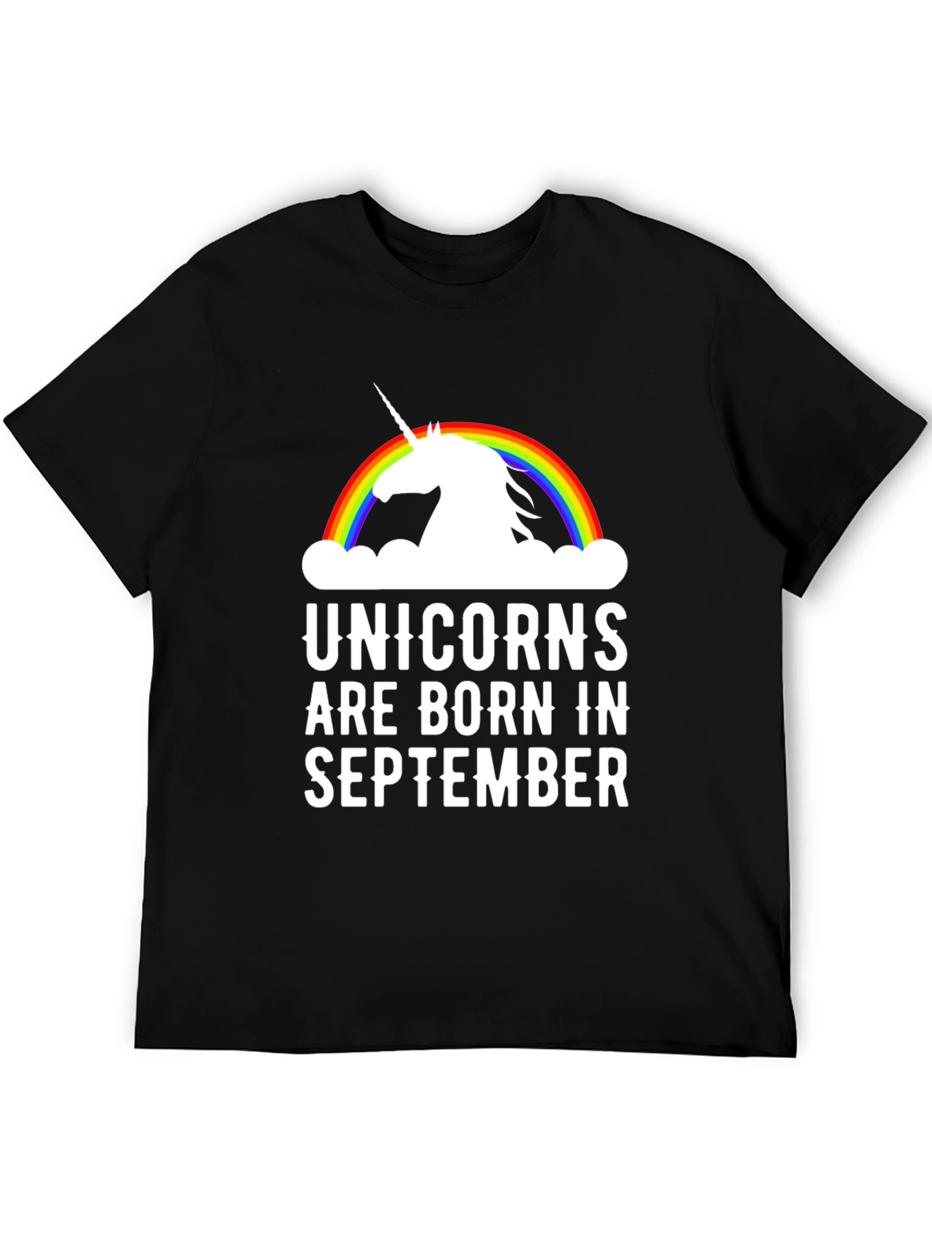 Unicorns Are Born In September Graphic T-Shirt