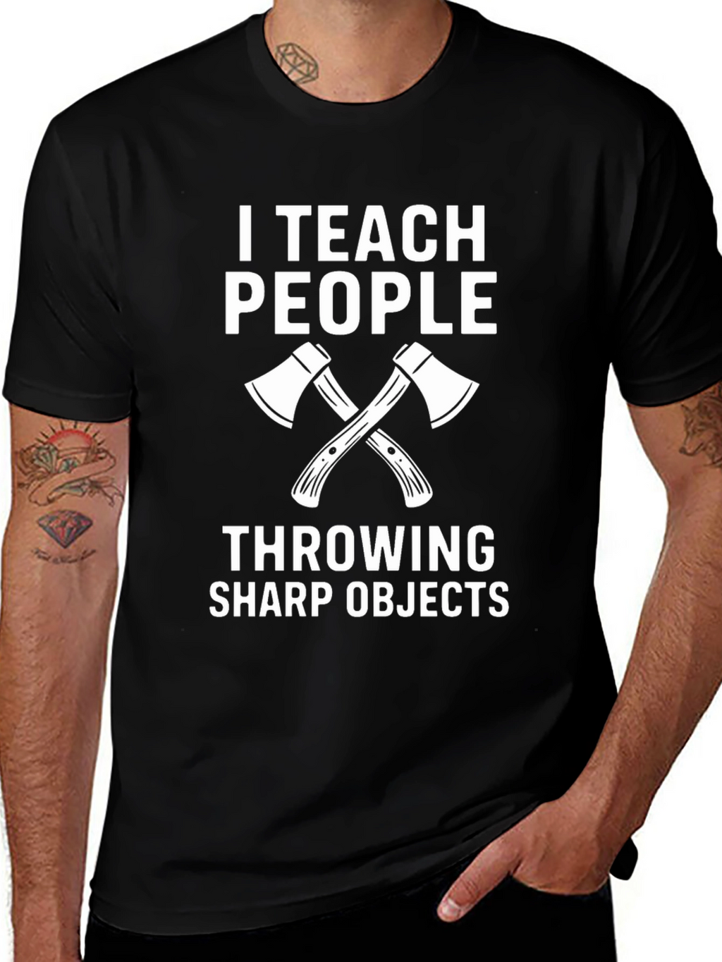 I Teach People Throwing Sharp Objects T-Shirt