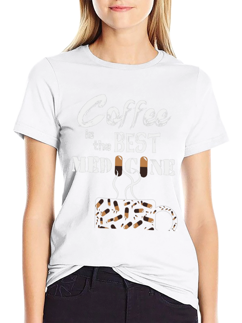 Coffee is the Best Medicine Graphic T-Shirt