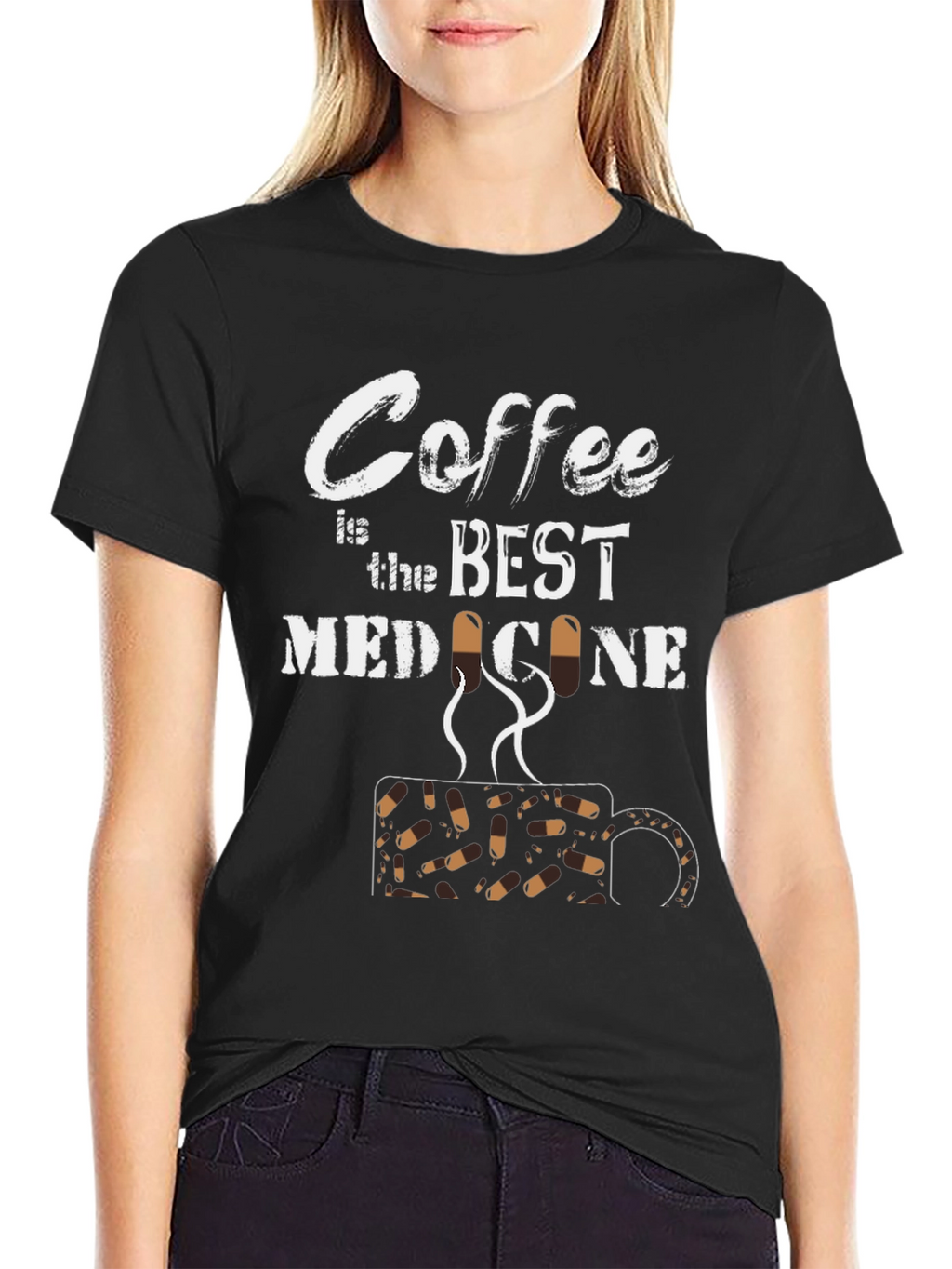 Coffee is the Best Medicine Graphic T-Shirt
