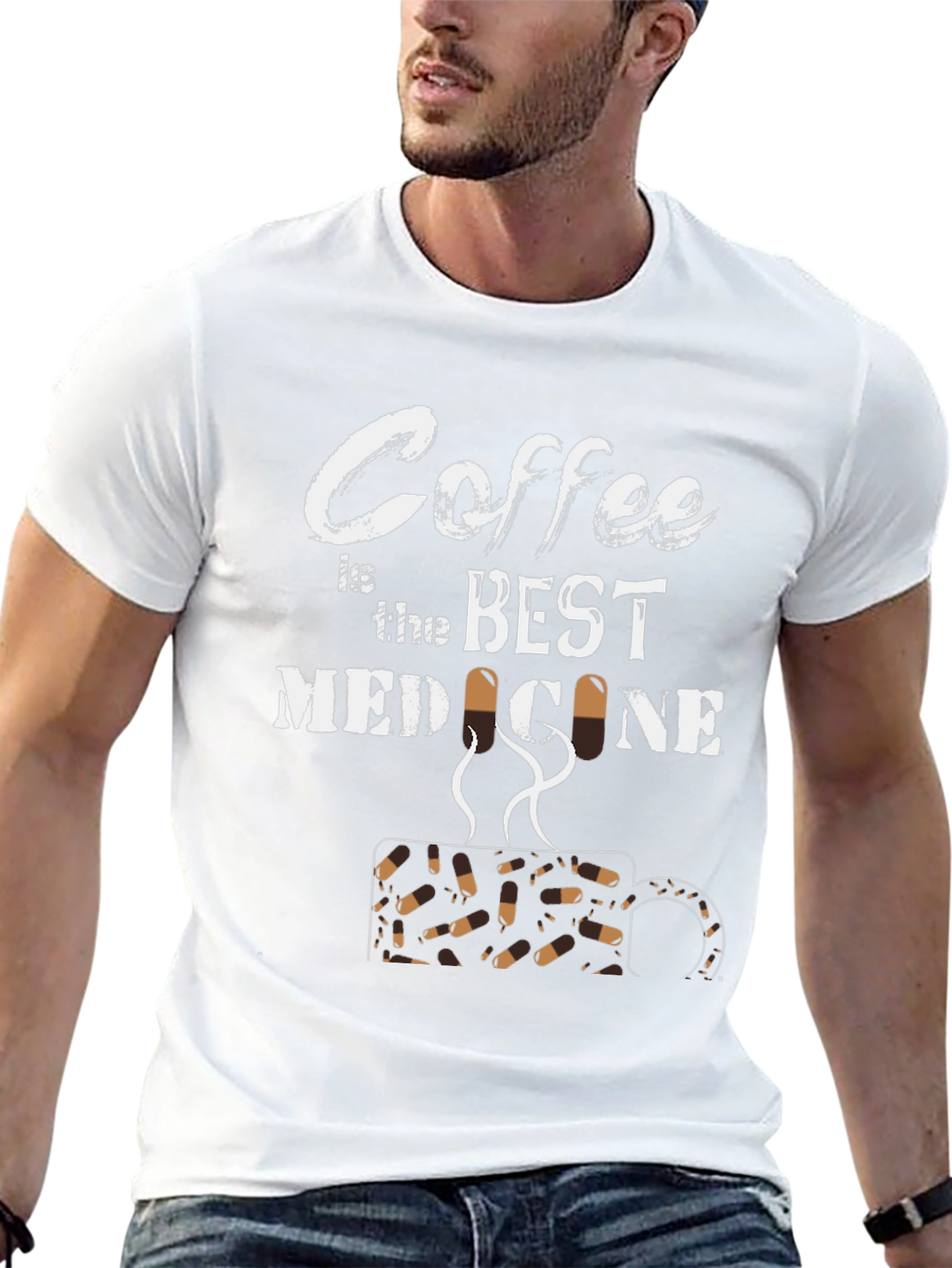 Coffee is the Best Medicine Graphic T-Shirt