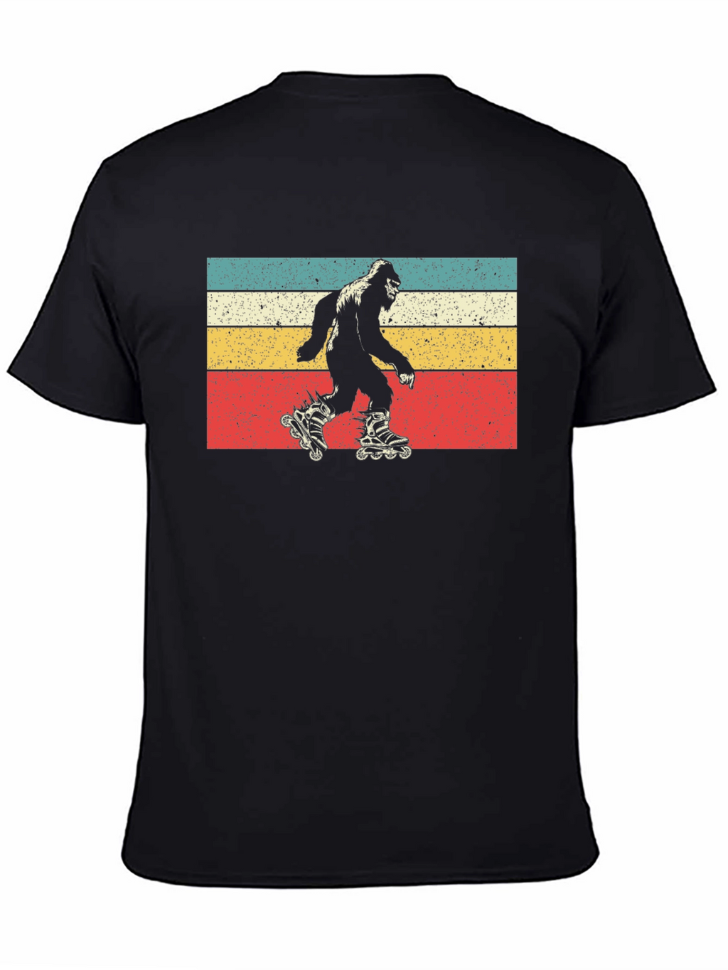 Retro Roller Skating Bigfoot T-Shirt