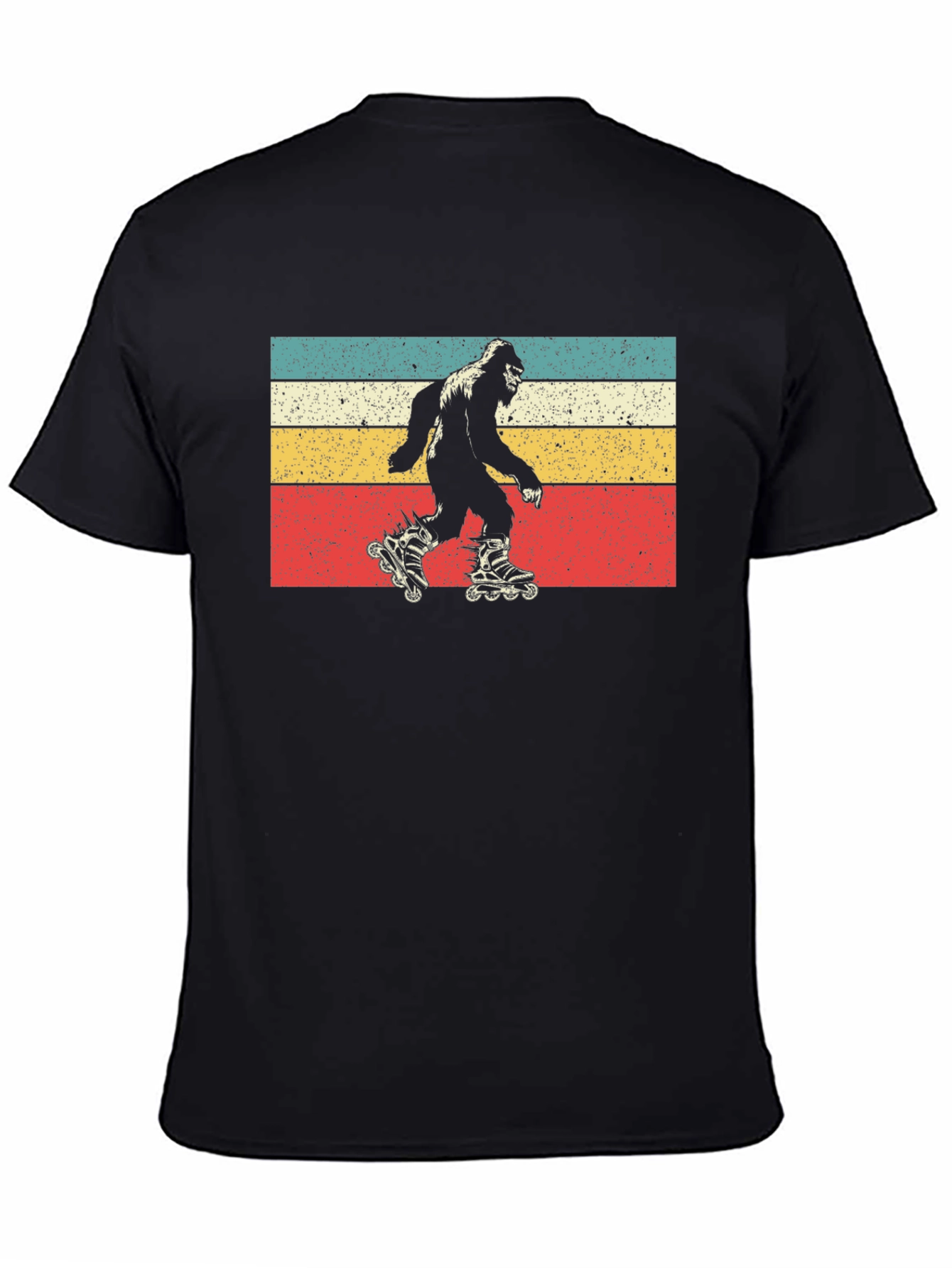 Retro Roller Skating Bigfoot T-Shirt