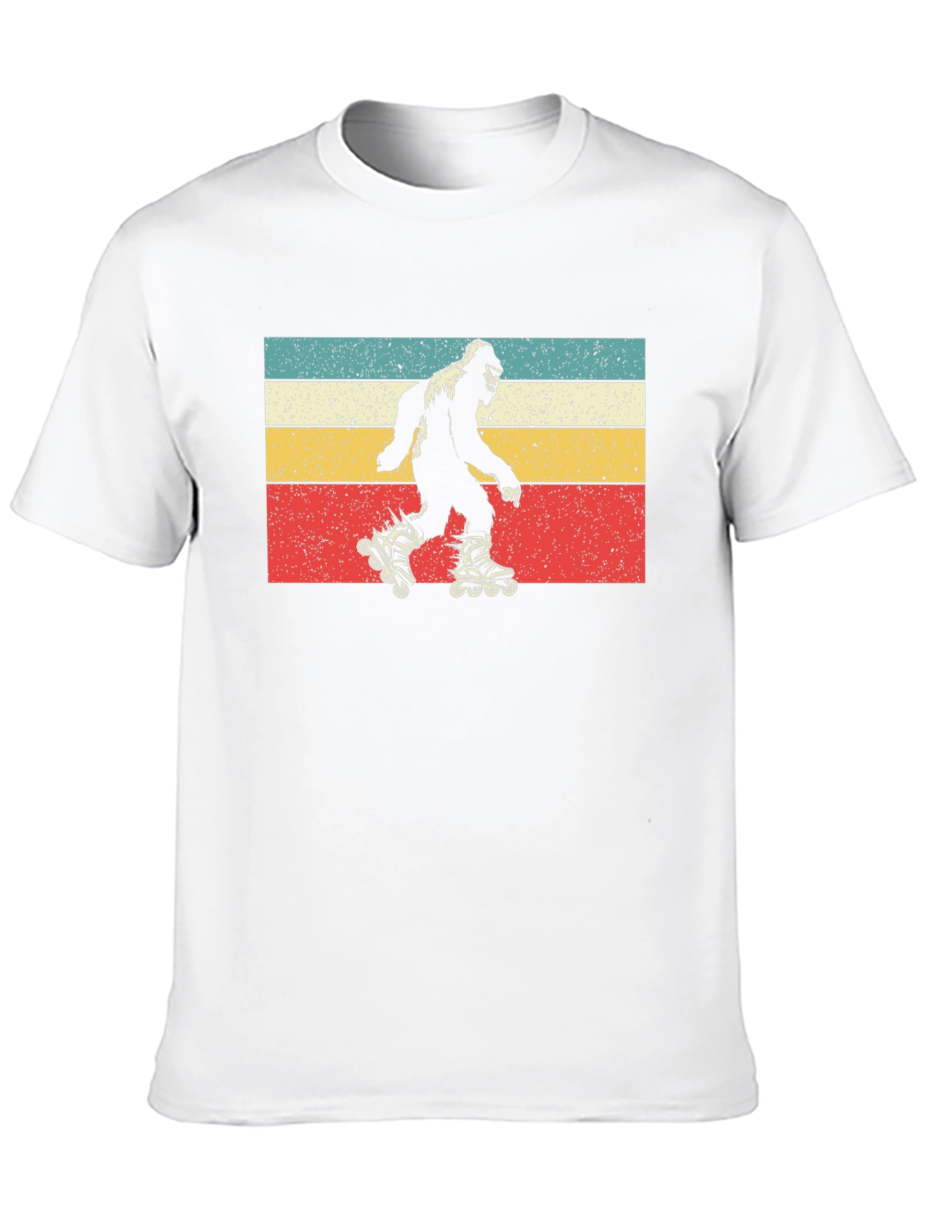 Retro Roller Skating Bigfoot T-Shirt