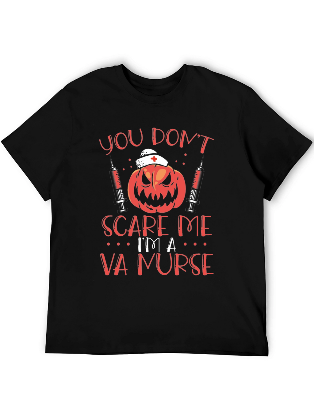VA Nurse Halloween Pumpkin T-Shirt