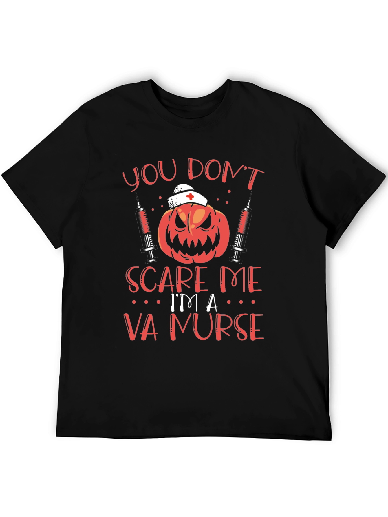 VA Nurse Halloween Pumpkin T-Shirt