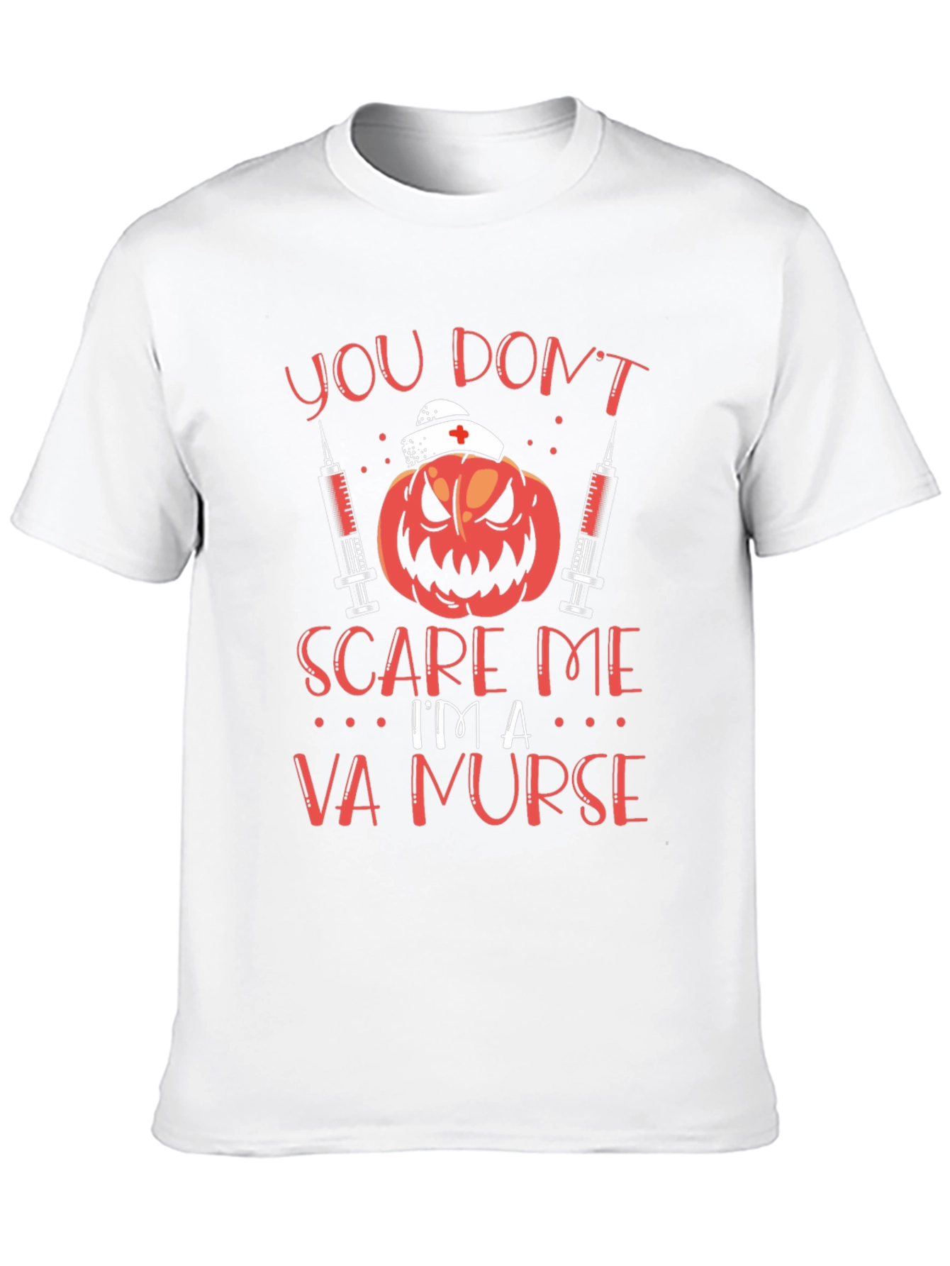 VA Nurse Halloween Pumpkin T-Shirt