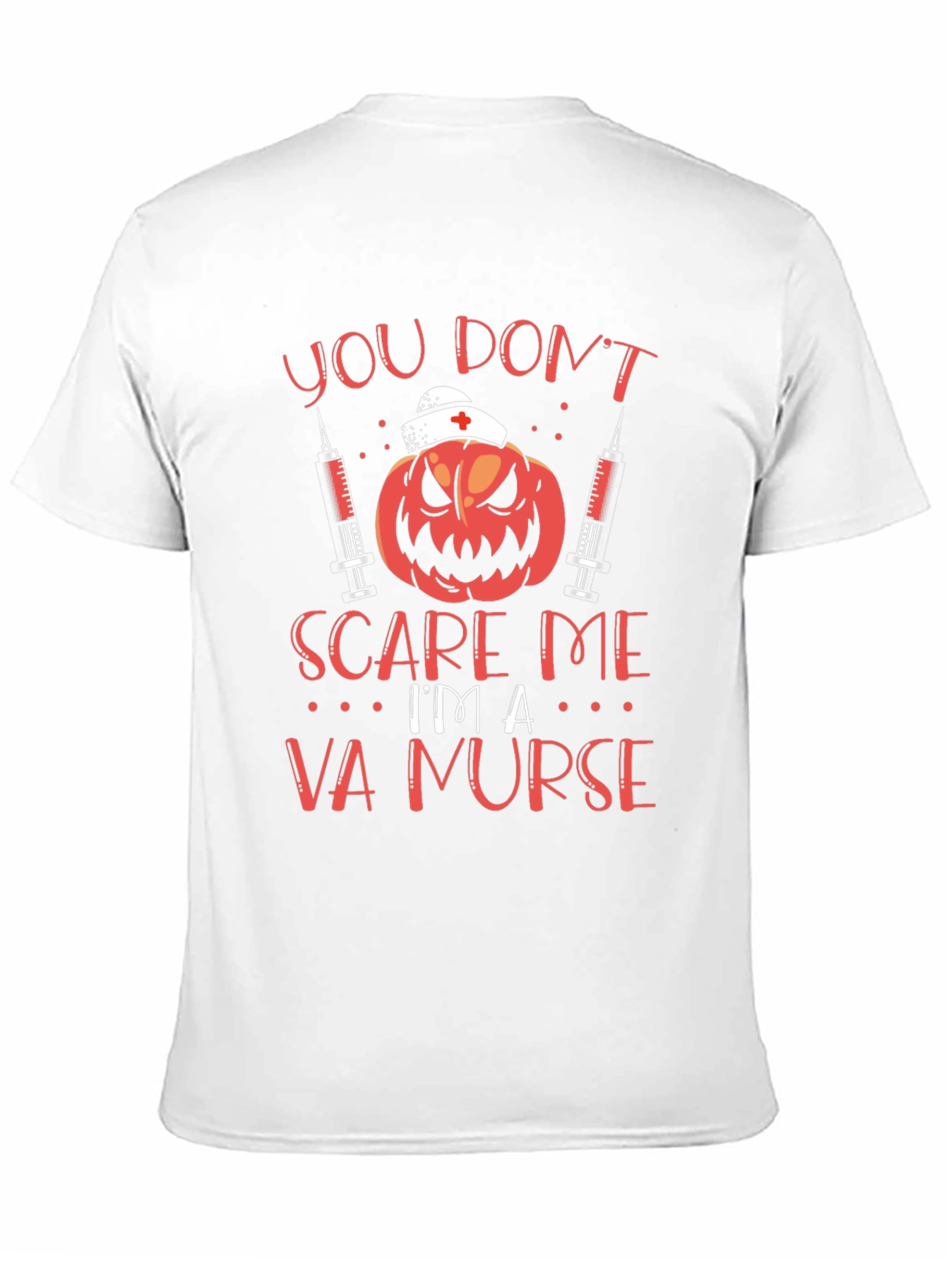 VA Nurse Halloween Pumpkin T-Shirt