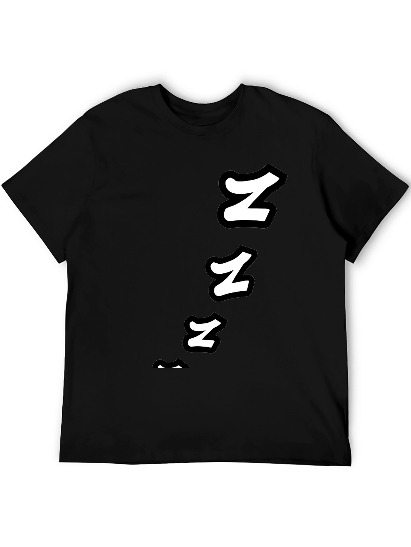 Snoozing Sleepy Graphic Tee - Black Cotton T-Shirt