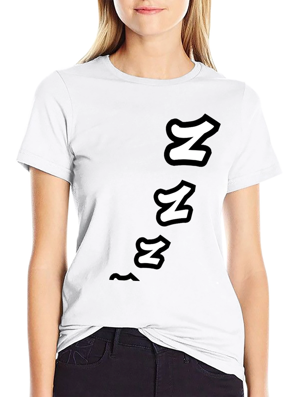 Snoozing Sleepy Graphic Tee - Black Cotton T-Shirt