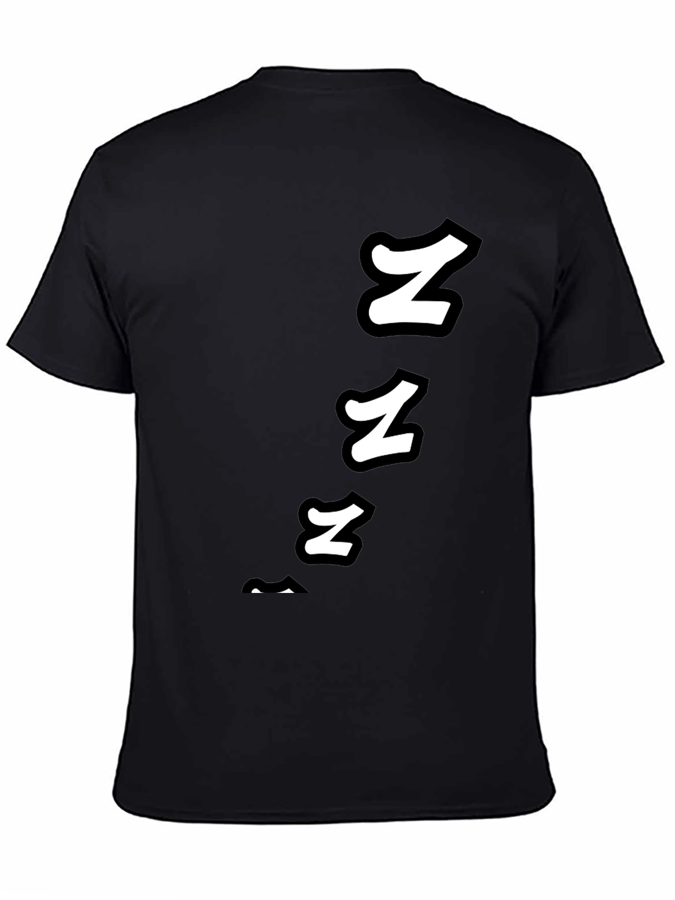 Snoozing Sleepy Graphic Tee - Black Cotton T-Shirt