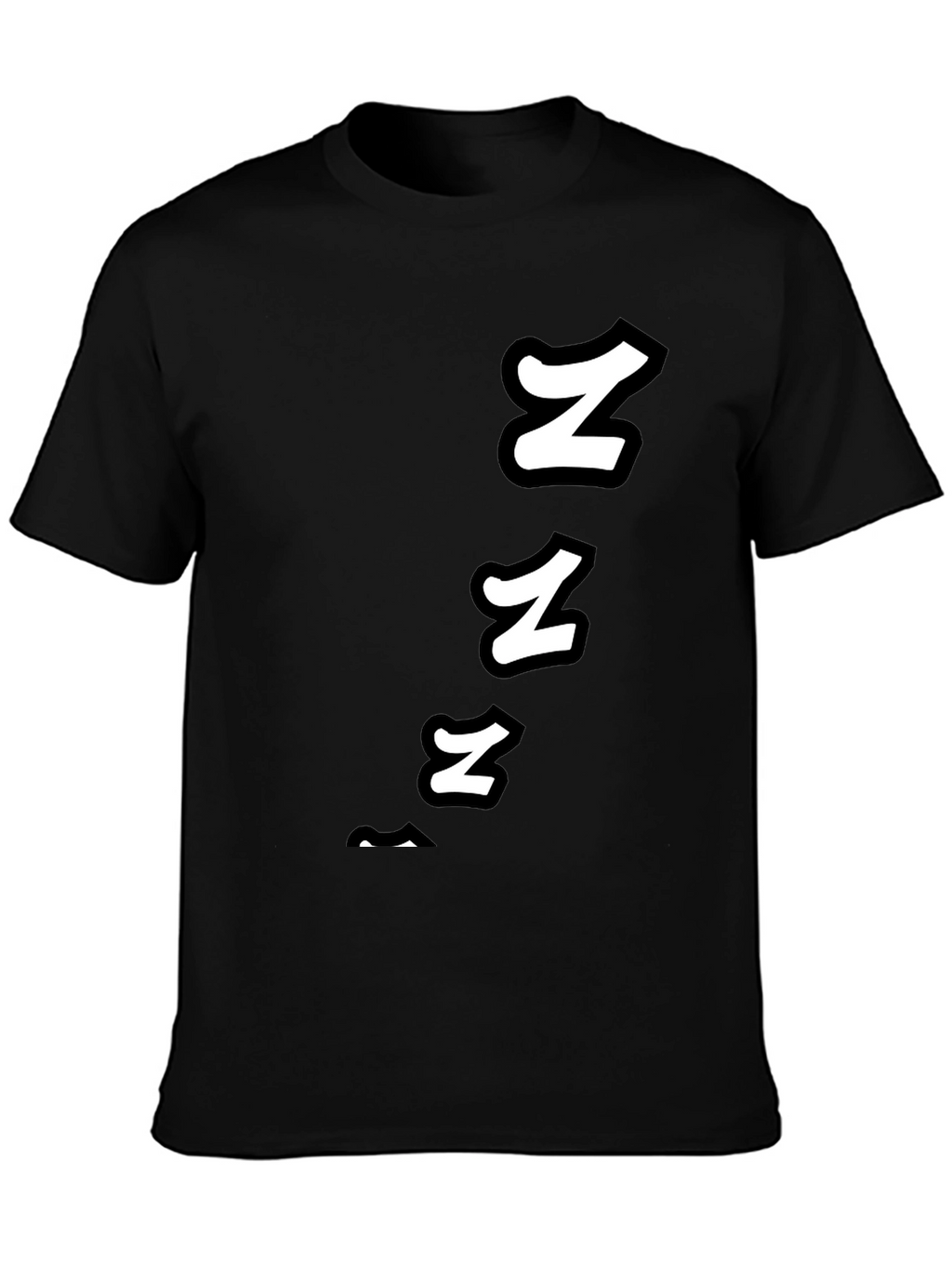Snoozing Sleepy Graphic Tee - Black Cotton T-Shirt