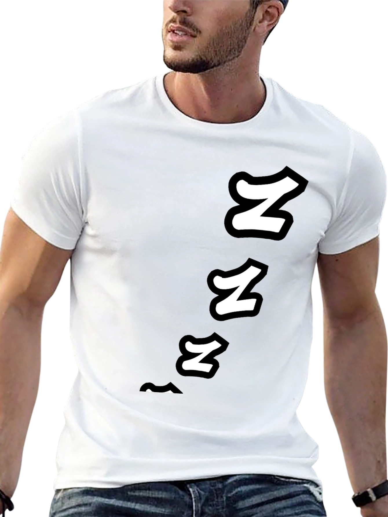 Snoozing Sleepy Graphic Tee - Black Cotton T-Shirt