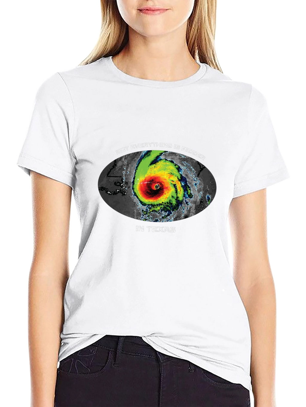 Texas Hurricane Graphic Tee - Not Everything is Bigger!