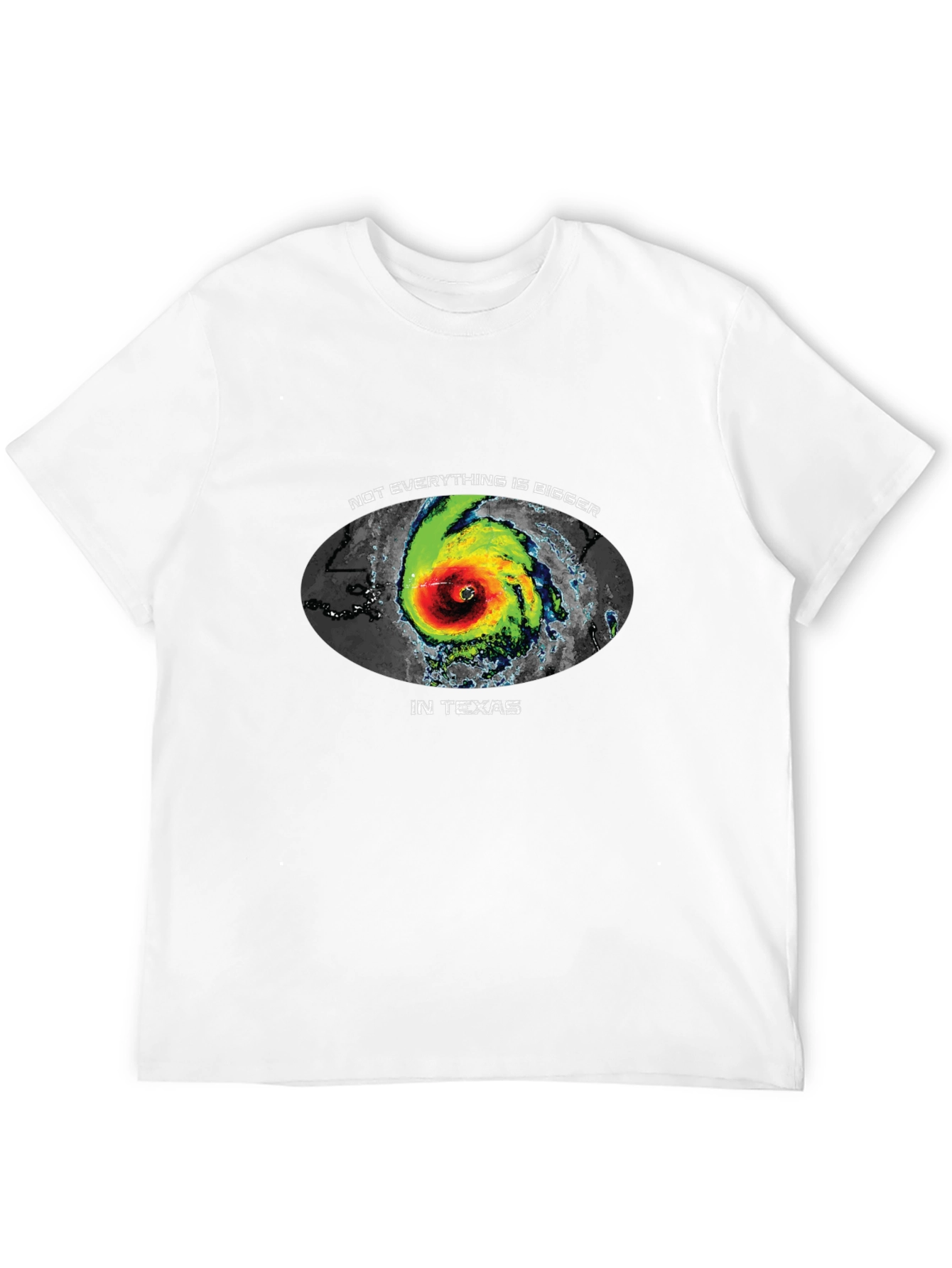 Texas Hurricane Graphic Tee - Not Everything is Bigger!