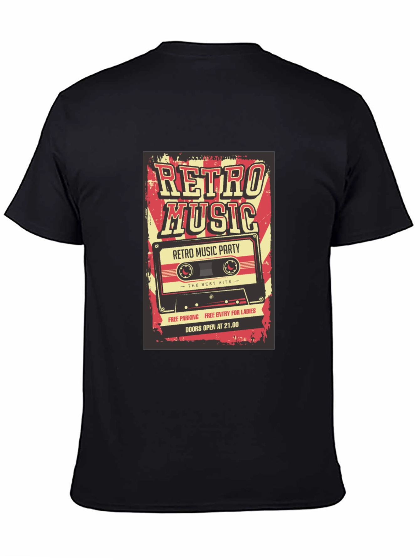 Retro Music Graphic T-Shirt - Vintage Style Party Tee