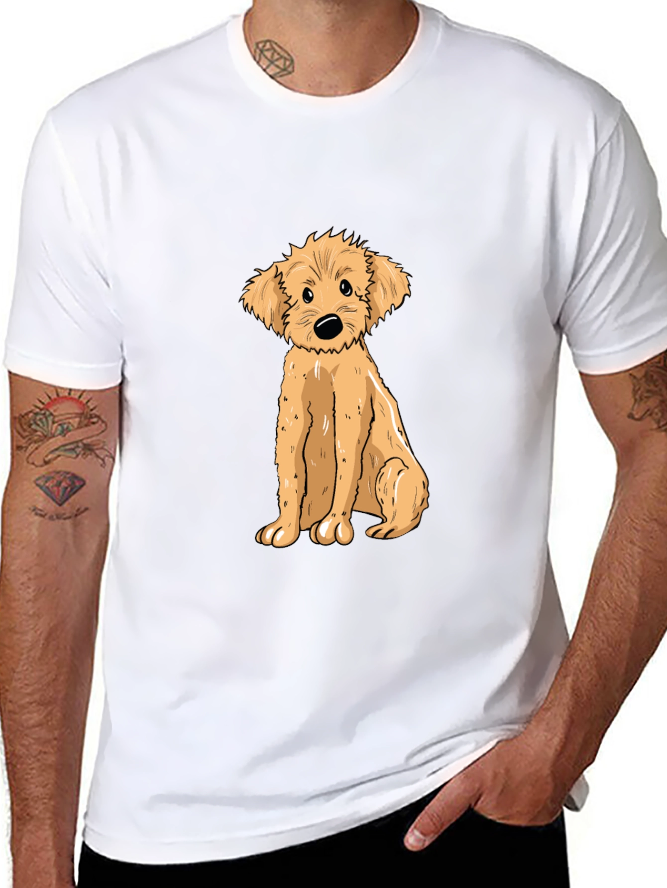 Cute Puppy Graphic Tee - Soft Cotton T-Shirt