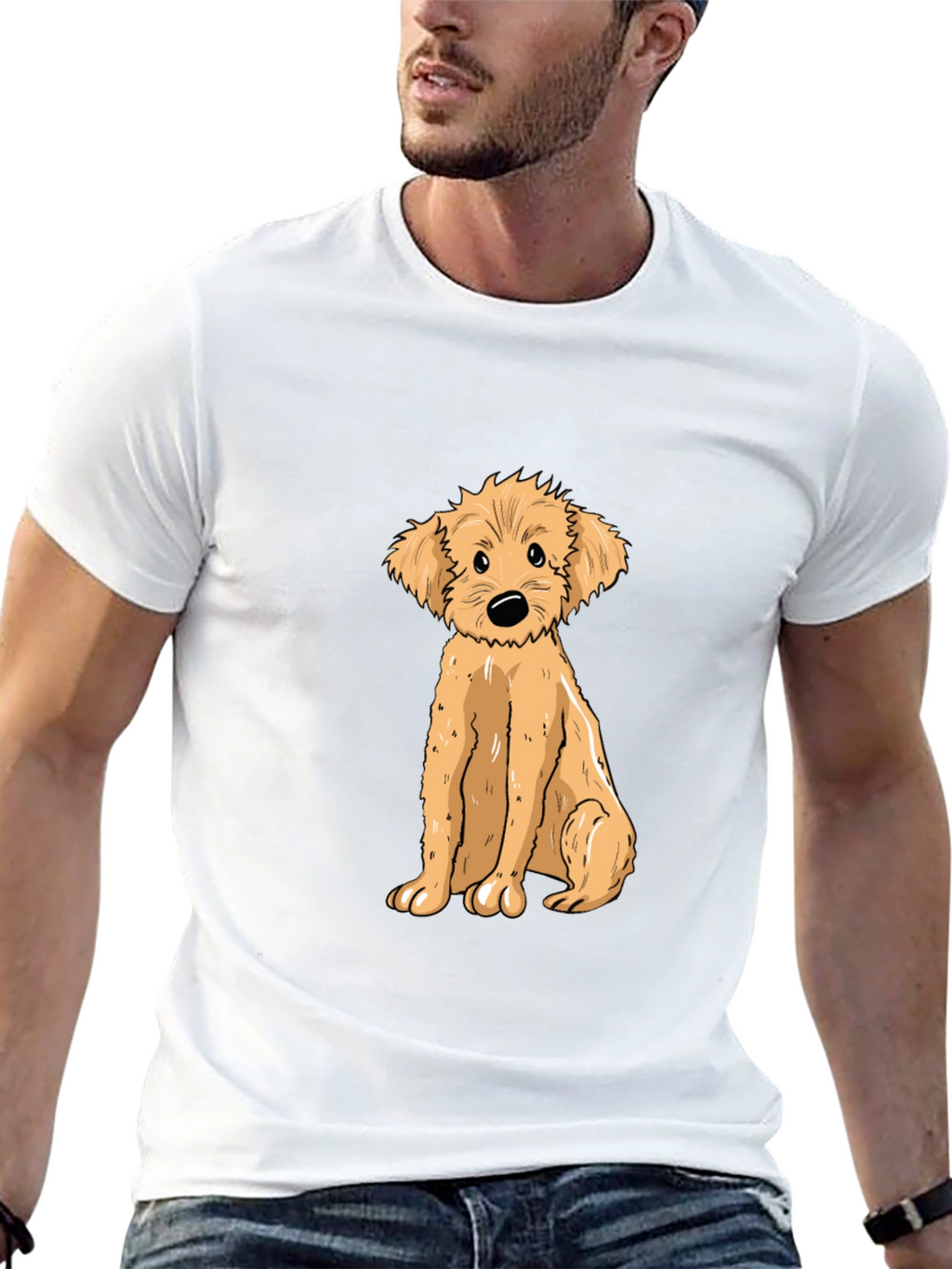 Cute Puppy Graphic Tee - Soft Cotton T-Shirt