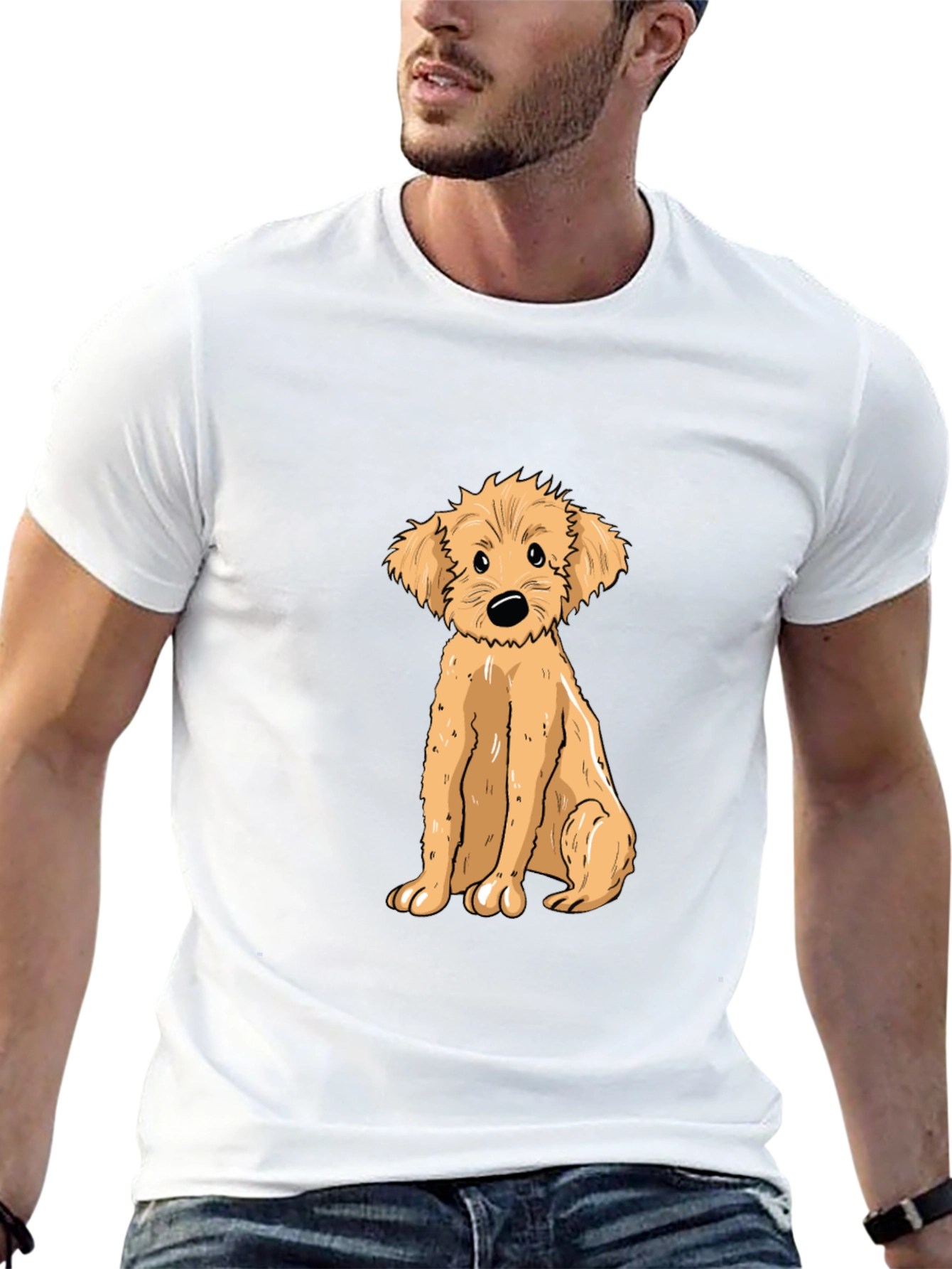 Cute Puppy Graphic Tee - Soft Cotton T-Shirt