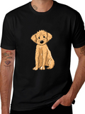 Cute Puppy Graphic Tee - Soft Cotton T-Shirt