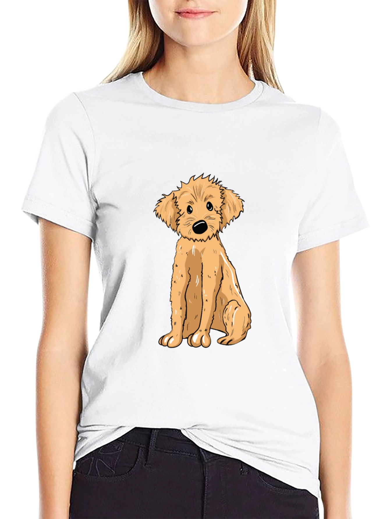 Cute Puppy Graphic Tee - Soft Cotton T-Shirt