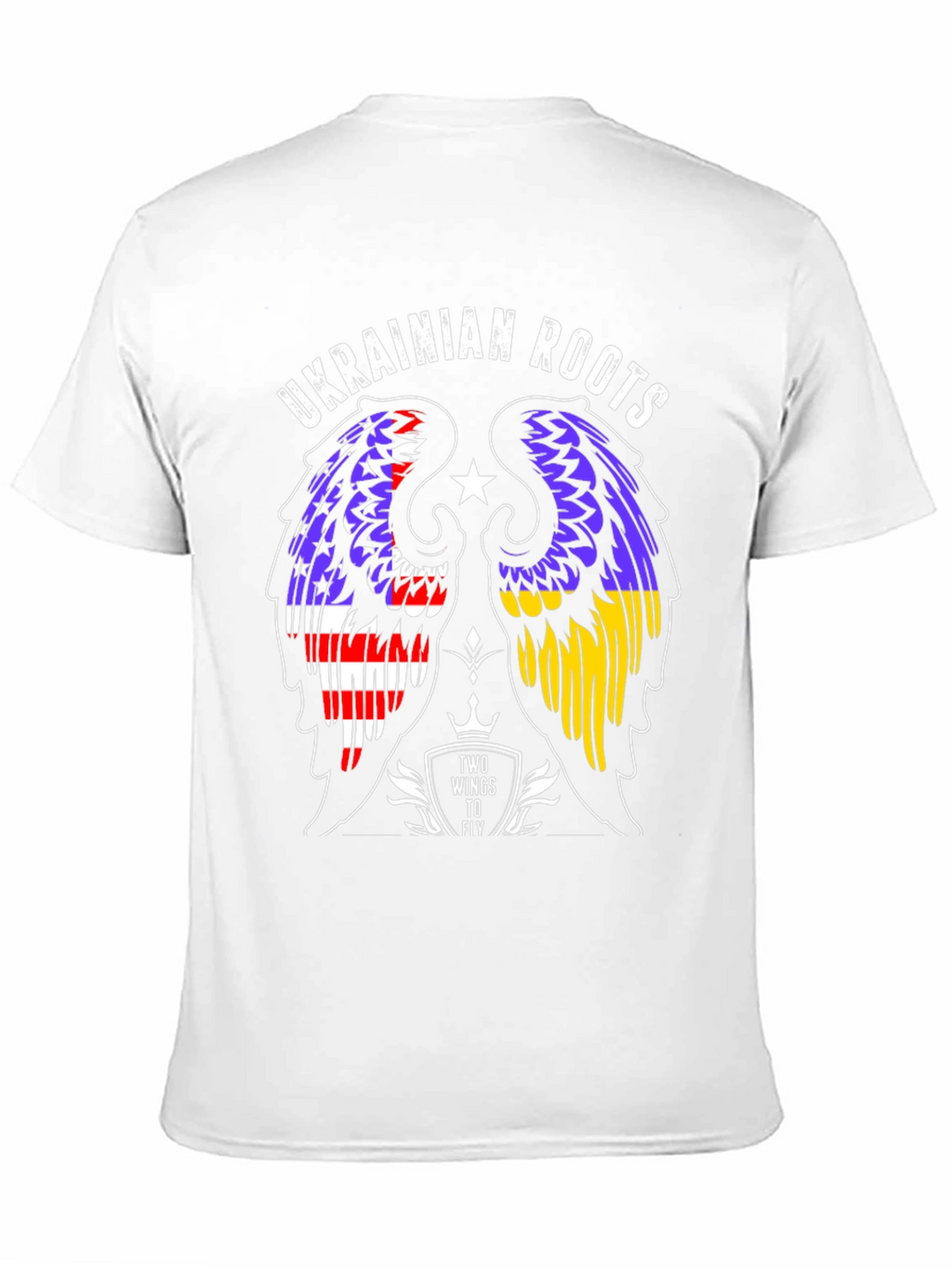 Ukrainian Roots T-Shirt Two Wings to Fly