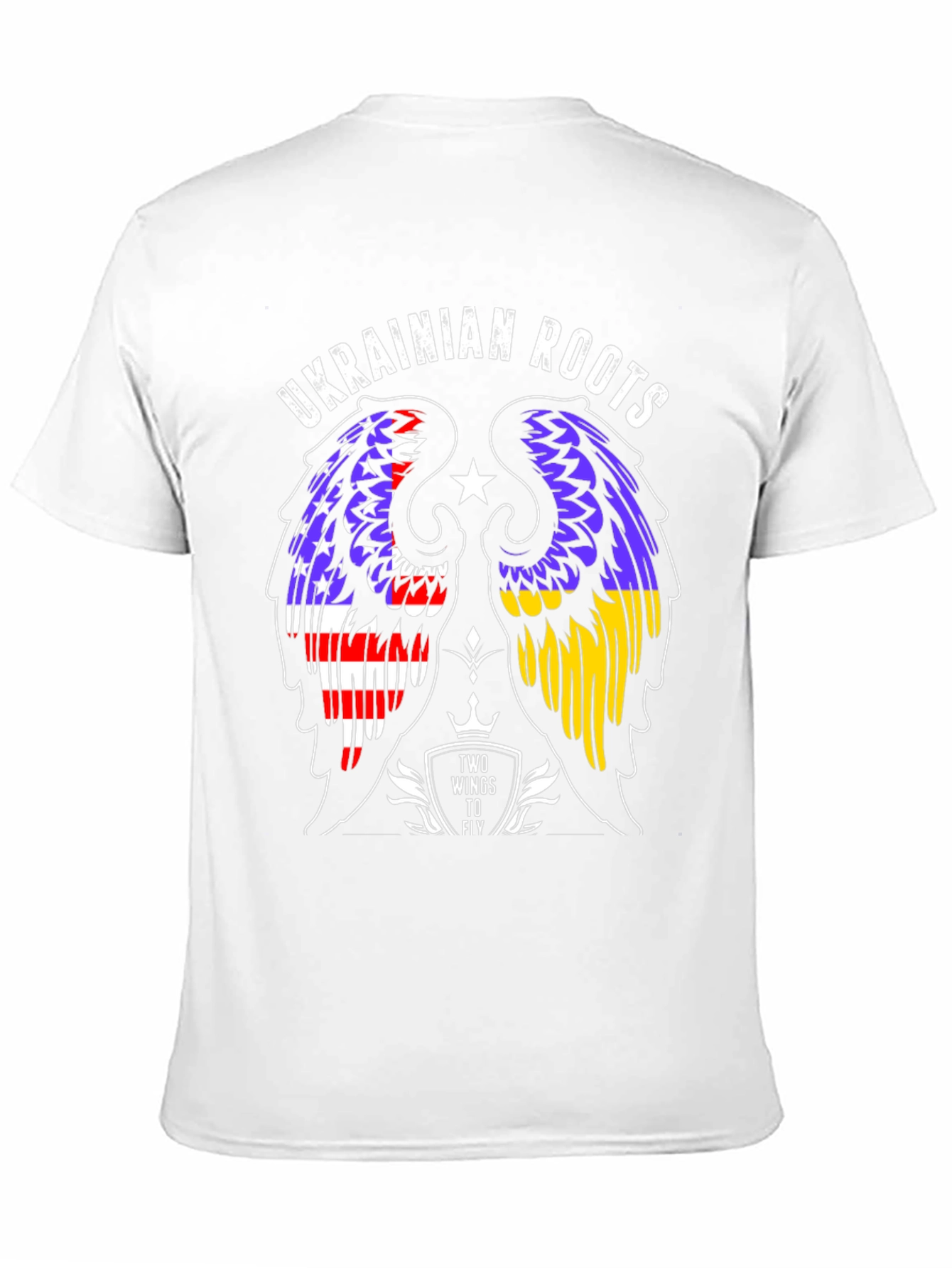 Ukrainian Roots T-Shirt Two Wings to Fly
