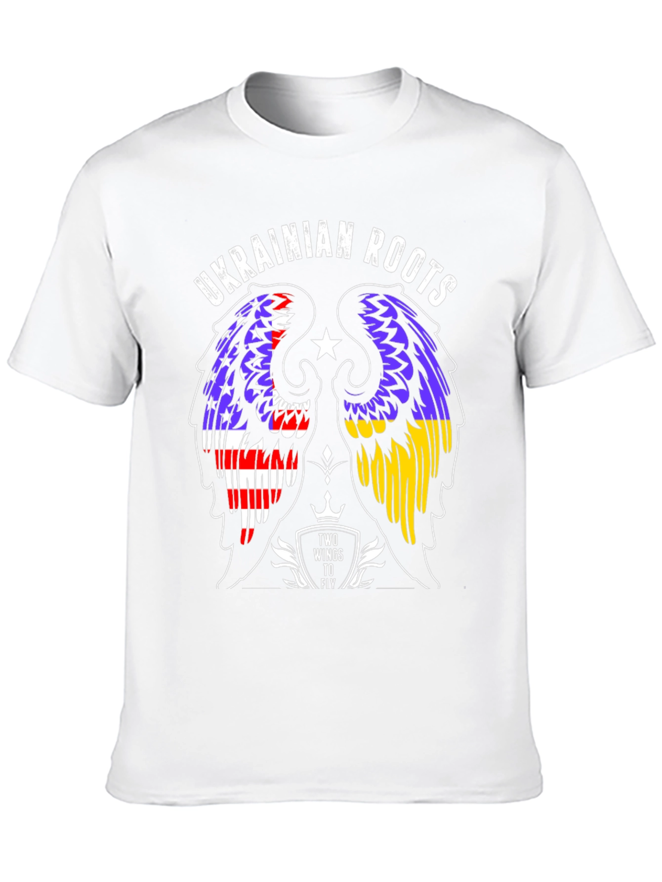 Ukrainian Roots T-Shirt Two Wings to Fly