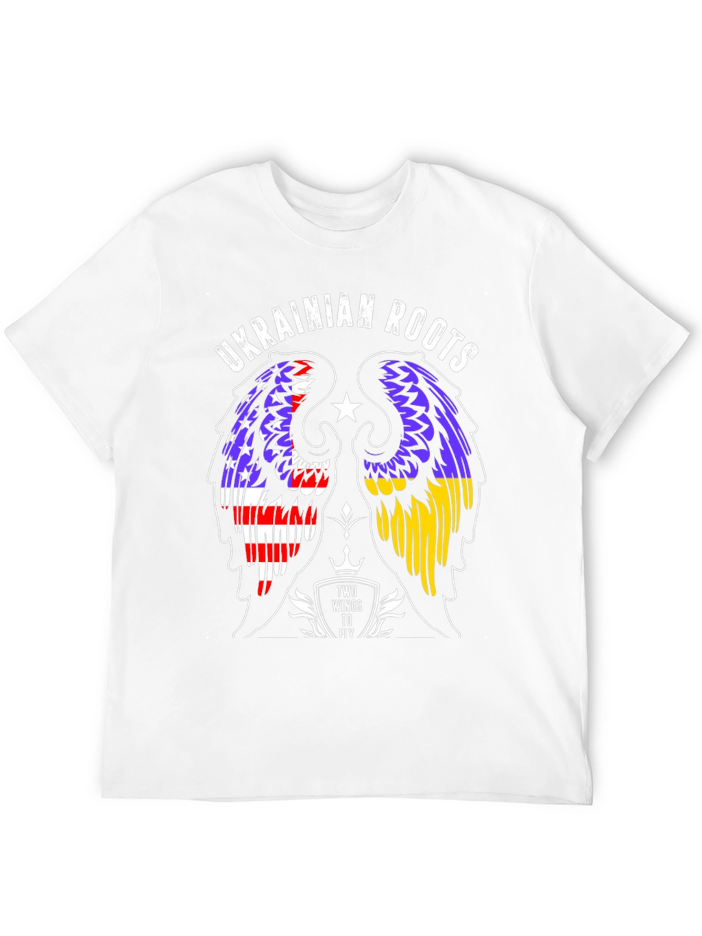 Ukrainian Roots T-Shirt Two Wings to Fly