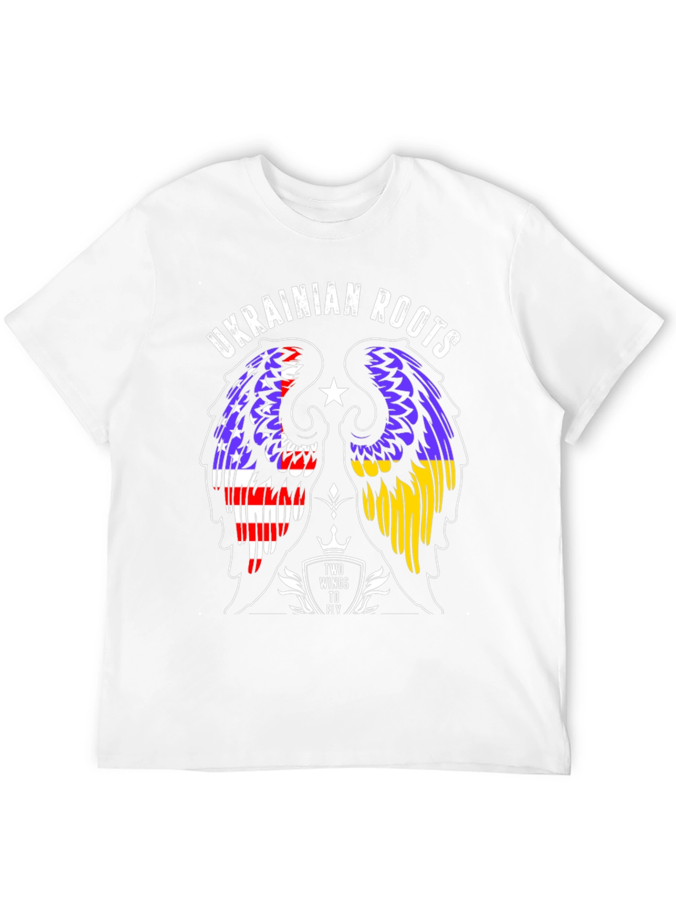 Ukrainian Roots T-Shirt Two Wings to Fly
