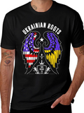 Ukrainian Roots T-Shirt Two Wings to Fly