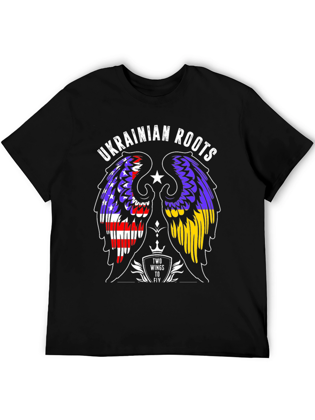 Ukrainian Roots T-Shirt Two Wings to Fly