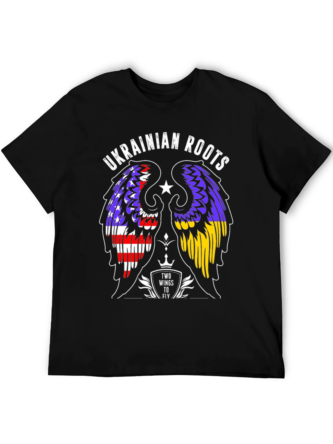 Ukrainian Roots T-Shirt Two Wings to Fly