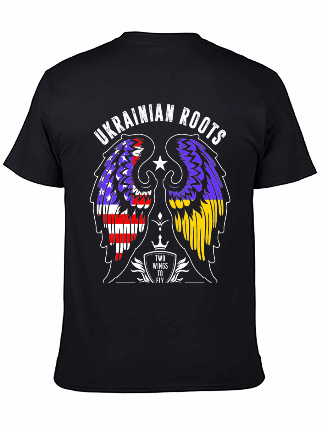 Ukrainian Roots T-Shirt Two Wings to Fly