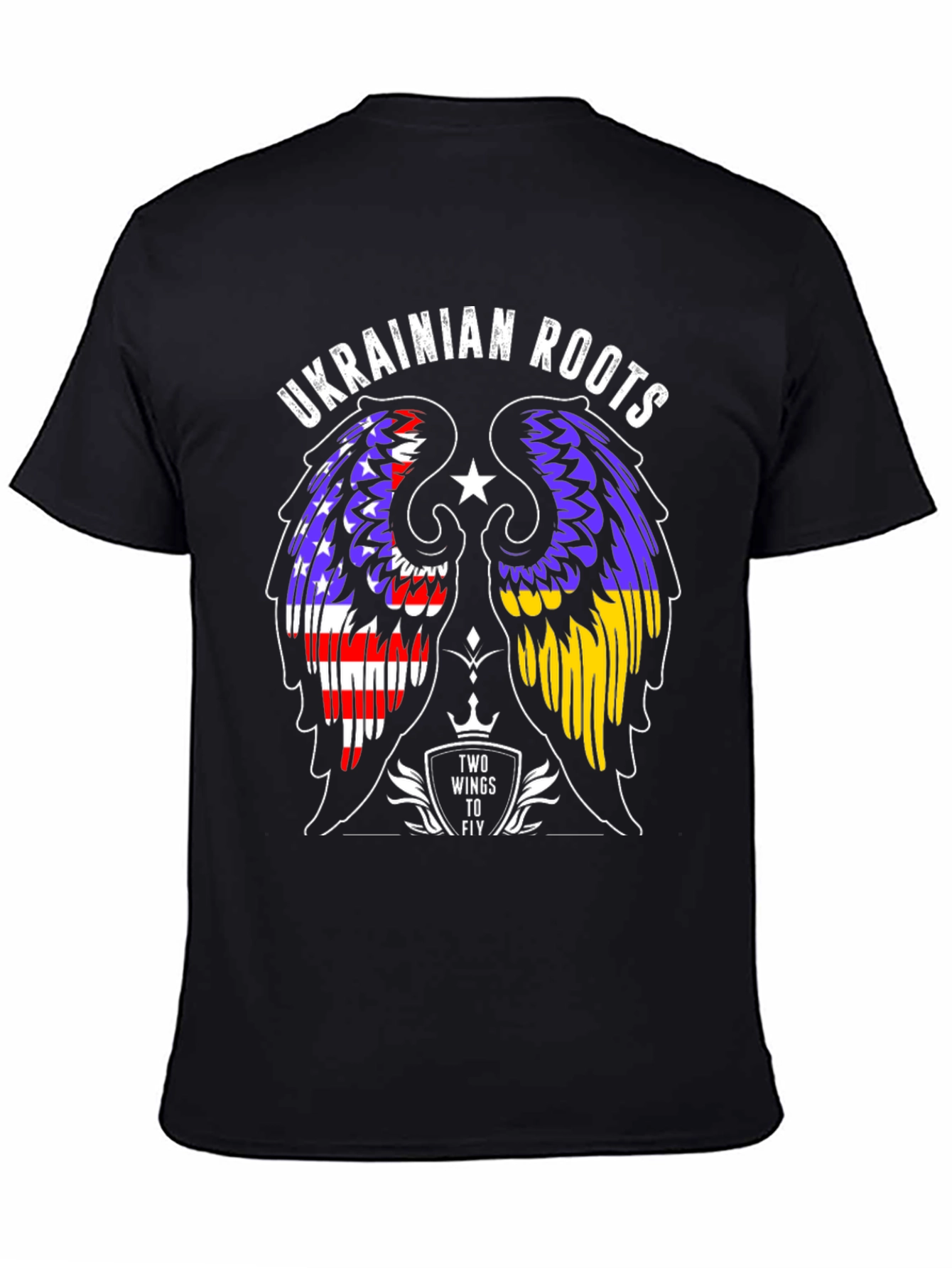 Ukrainian Roots T-Shirt Two Wings to Fly