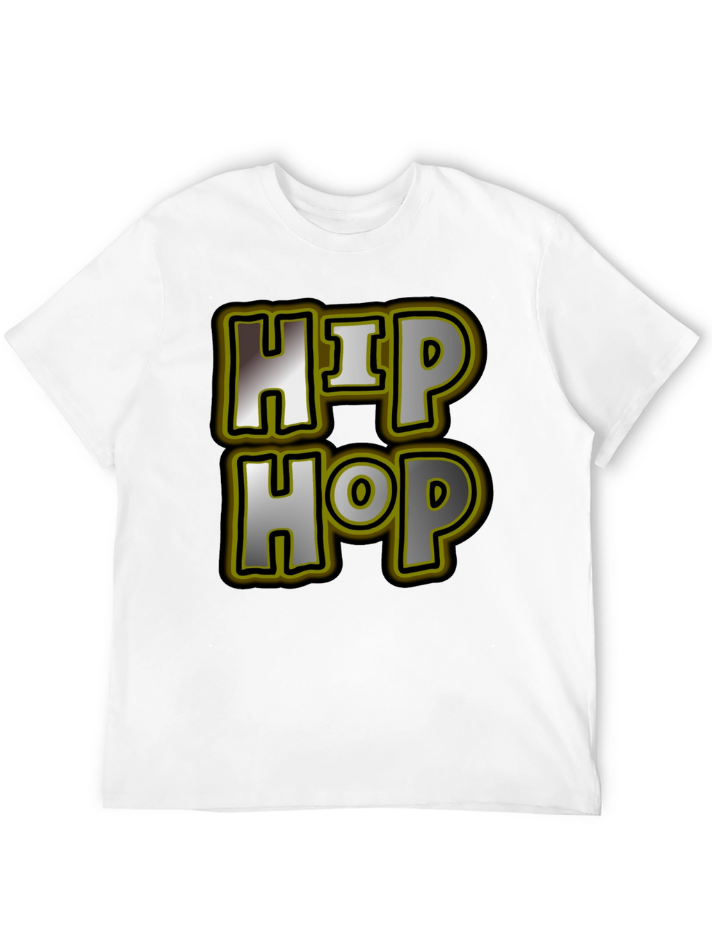 Hip Hop Graphic Tee - Mens Black T-Shirt